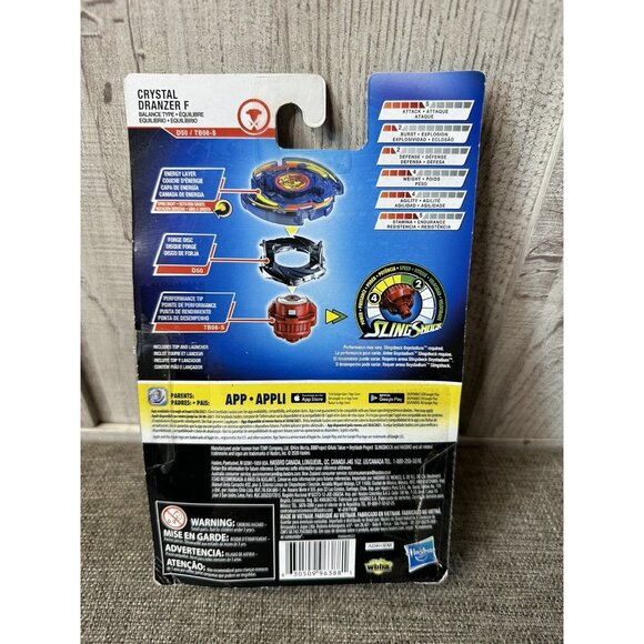 BEYBLADE Burst Rise Slingshock Crystal Dranzer F Starter Pack - Picture 3 of 3